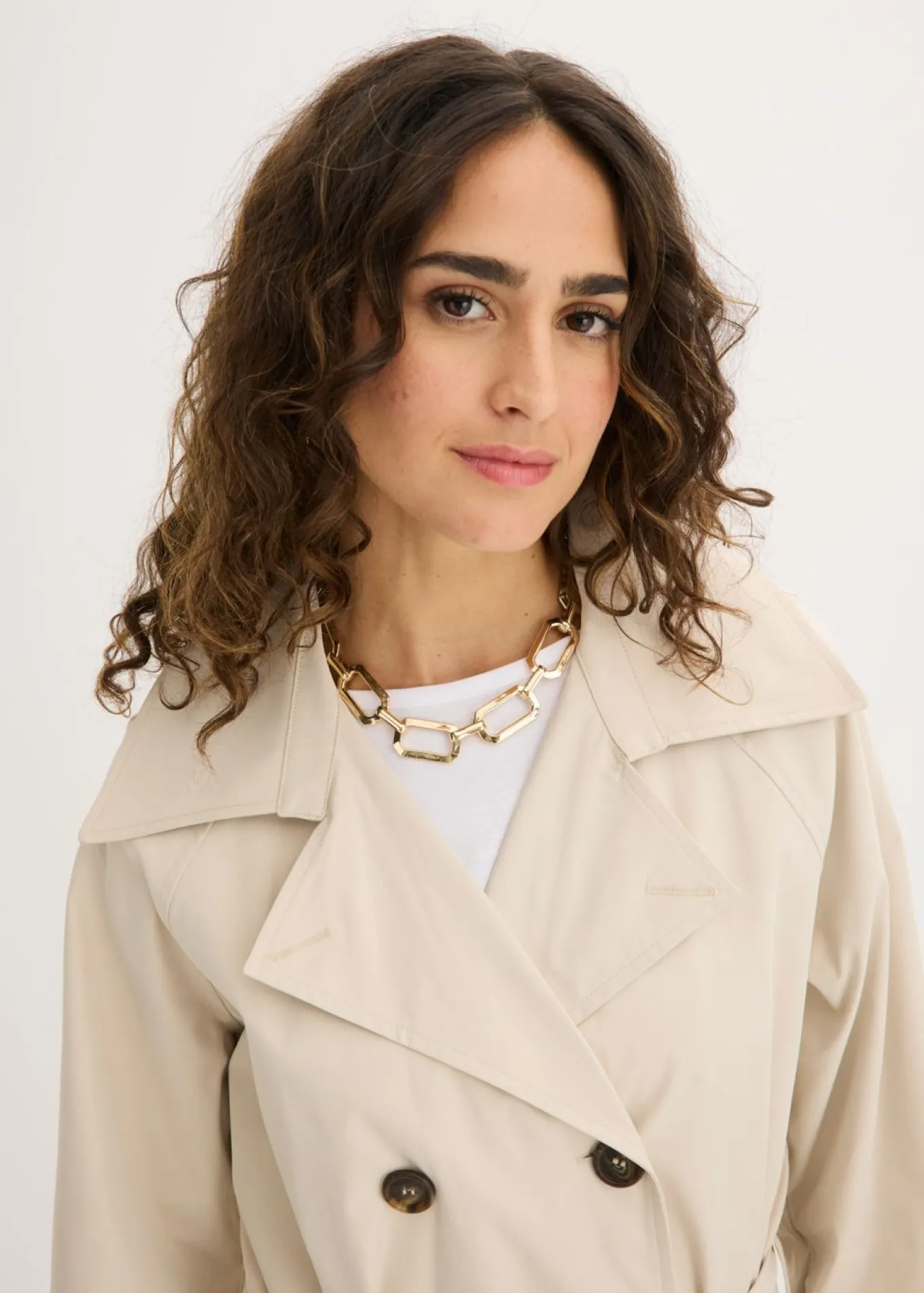 Gabardina forrada