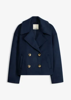 Gabardina holgada con aspecto de lana