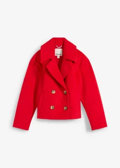 Gabardina holgada con aspecto de lana