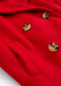 Gabardina holgada con aspecto de lana
