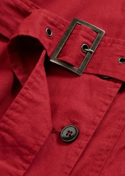 Gabardina larga con cinturón