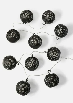 Guirnalda de luces LED con bolas de malla