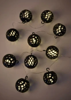 Guirnalda de luces LED con bolas de malla