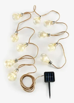 Guirnalda de luces solares con bombillas