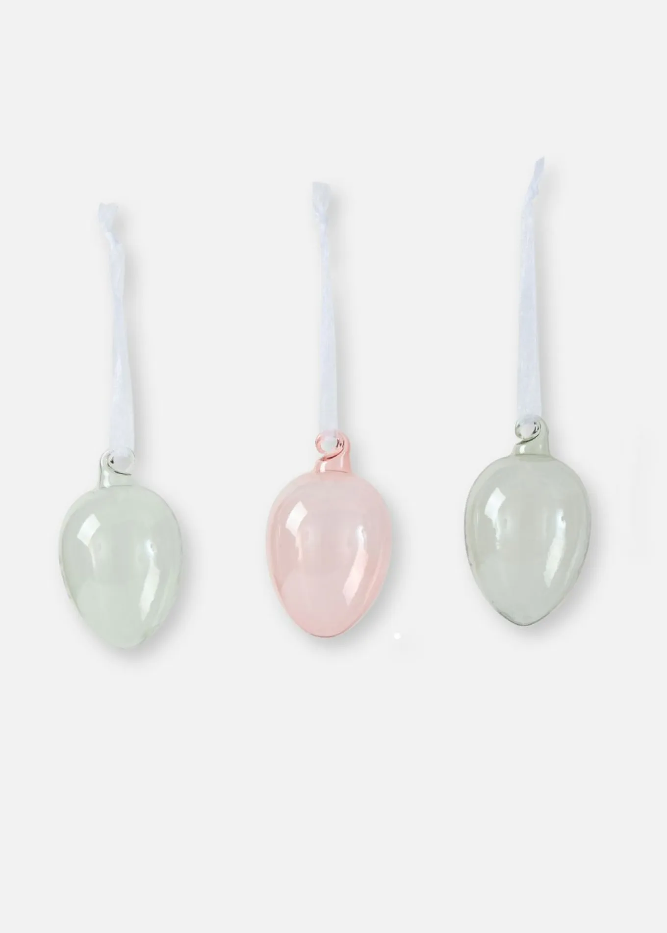 Huevos para colgar de cristal (6 unidades)