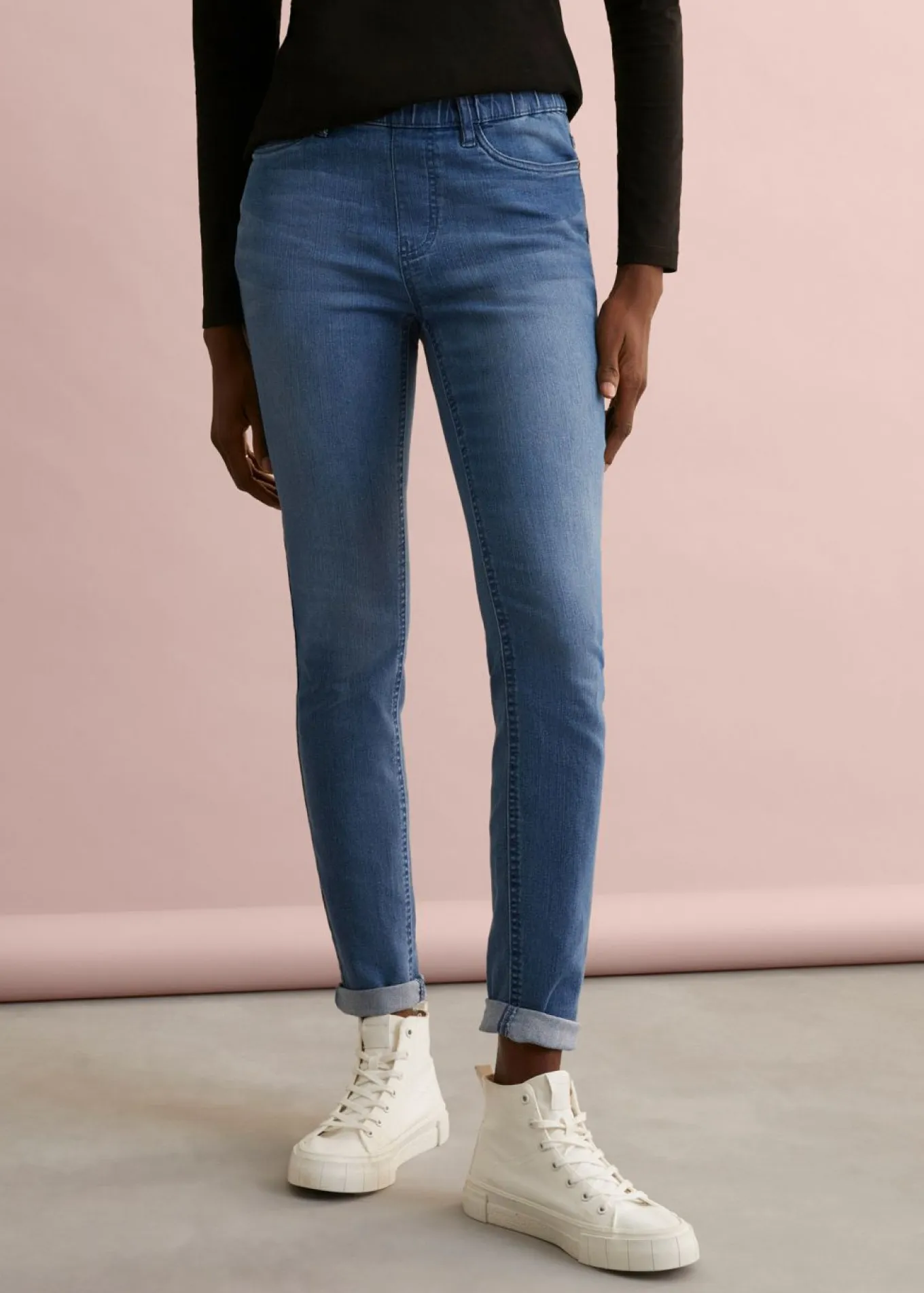 Jeggings de talle medio
