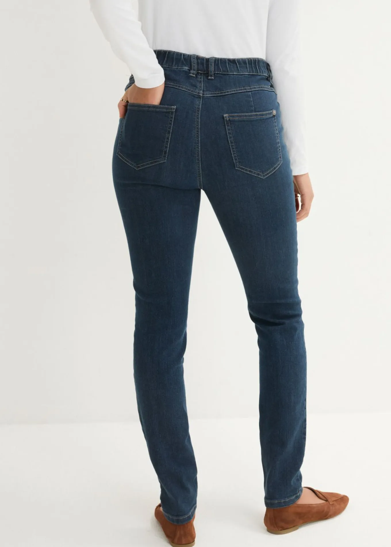 Jeggings elásticos con cintura cómoda y ancha