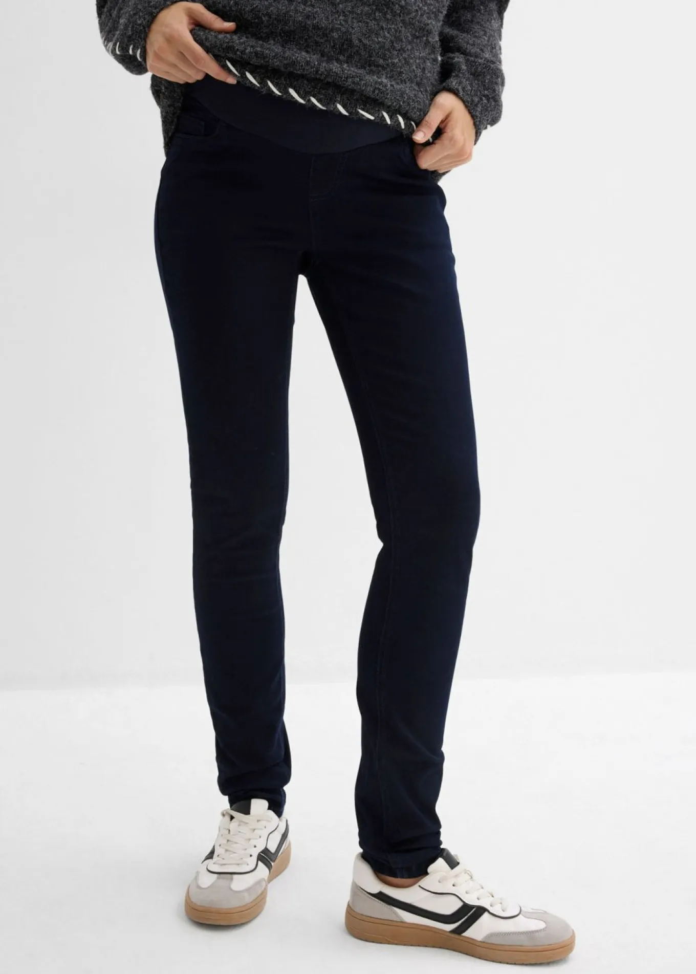 Jeggings premamá con contenido elástico y corte pitillo
