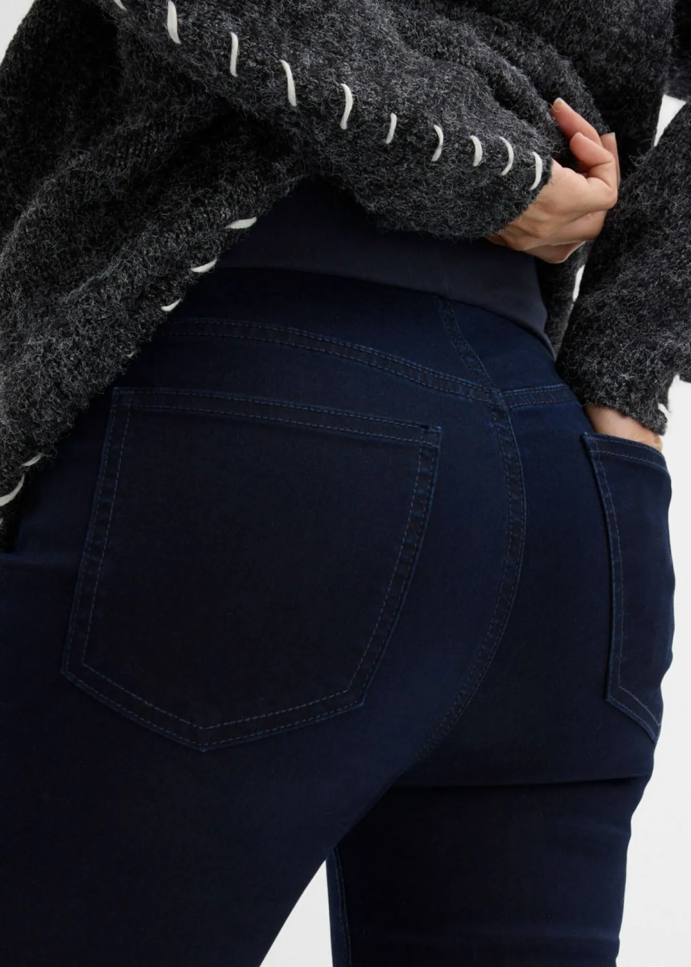 Jeggings premamá con contenido elástico y corte pitillo