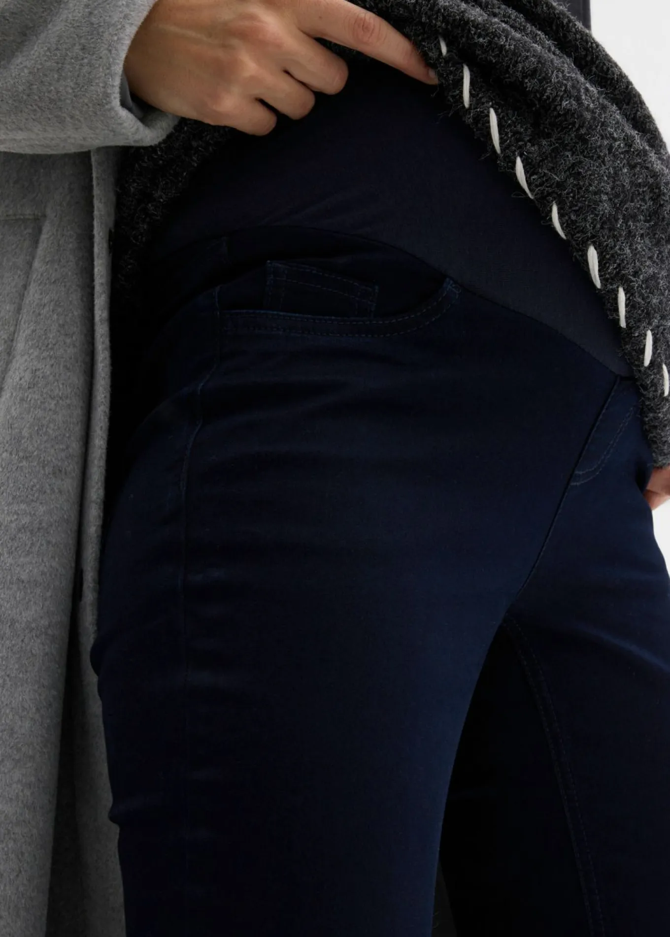 Jeggings premamá con contenido elástico y corte pitillo