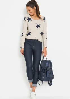 Jeggins con bajo vuelto