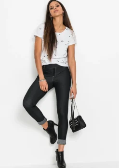 Jeggins con bajo vuelto