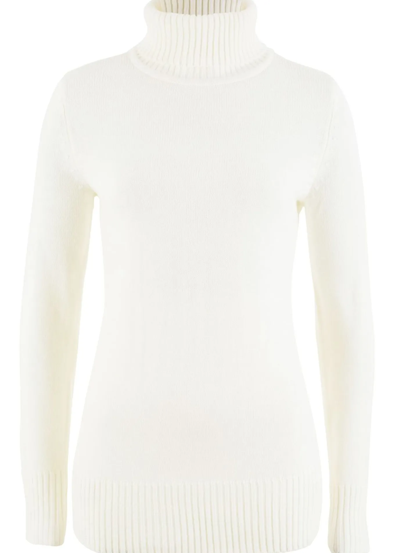 Jersey básico de punto fino con cuello alto