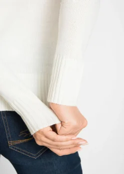 Jersey básico de punto fino con cuello alto