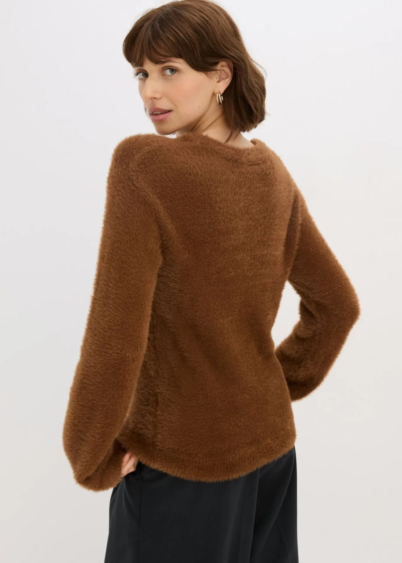 Jersey con aspecto de pelo