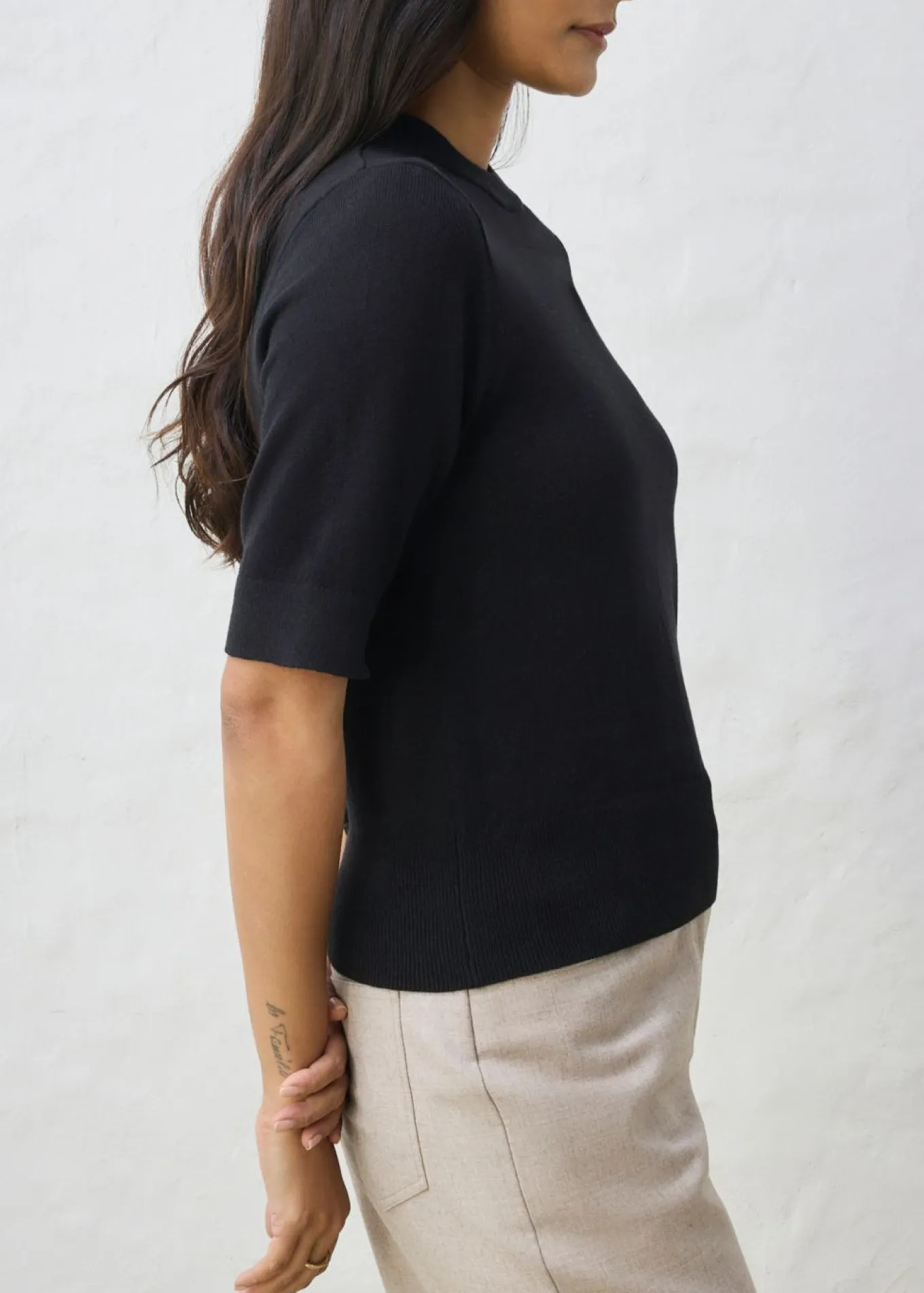 Jersey con contenido de seda