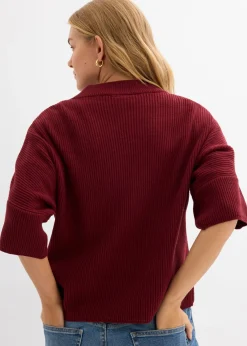 Jersey con corte boxy de mezcla de viscosa suave
