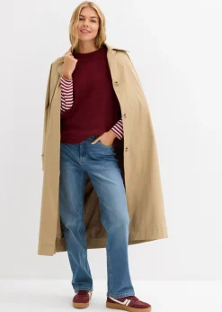 Jersey con corte boxy de mezcla de viscosa suave