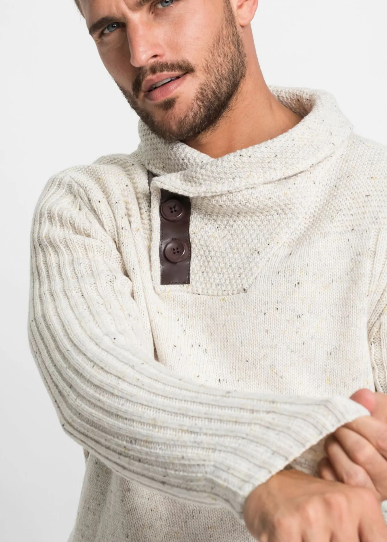 Jersey con cuello bufanda regular fit