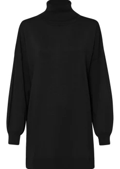 Jersey con cuello vuelto de mezcla de viscosa