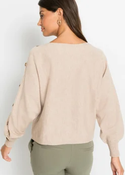 Jersey con detalles de botón