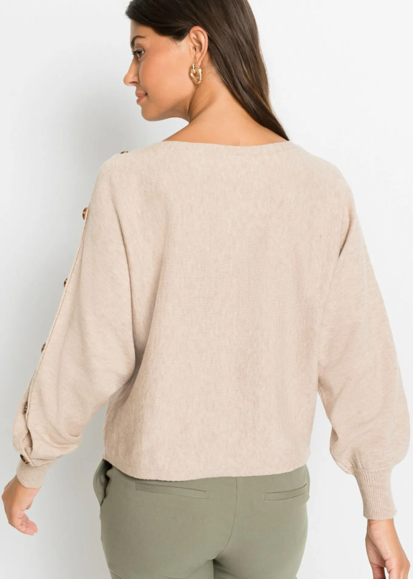 Jersey con detalles de botón