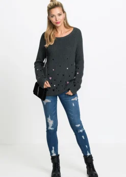 Jersey con dibujos de corazones