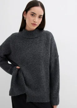 Jersey con dobladillo asimétrico y contenido de lana