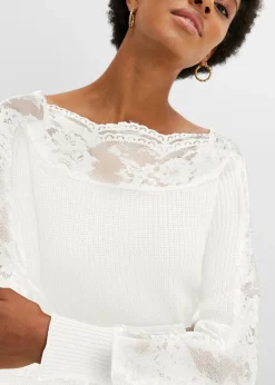 Jersey con encaje
