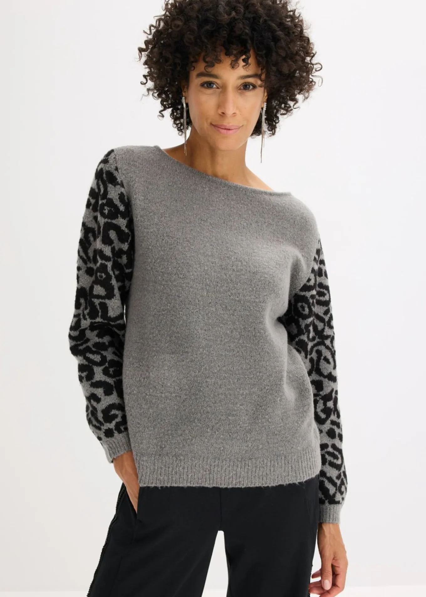 Jersey con estampado de leopardo