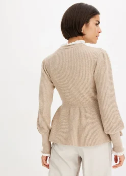 Jersey con inserto de blusa