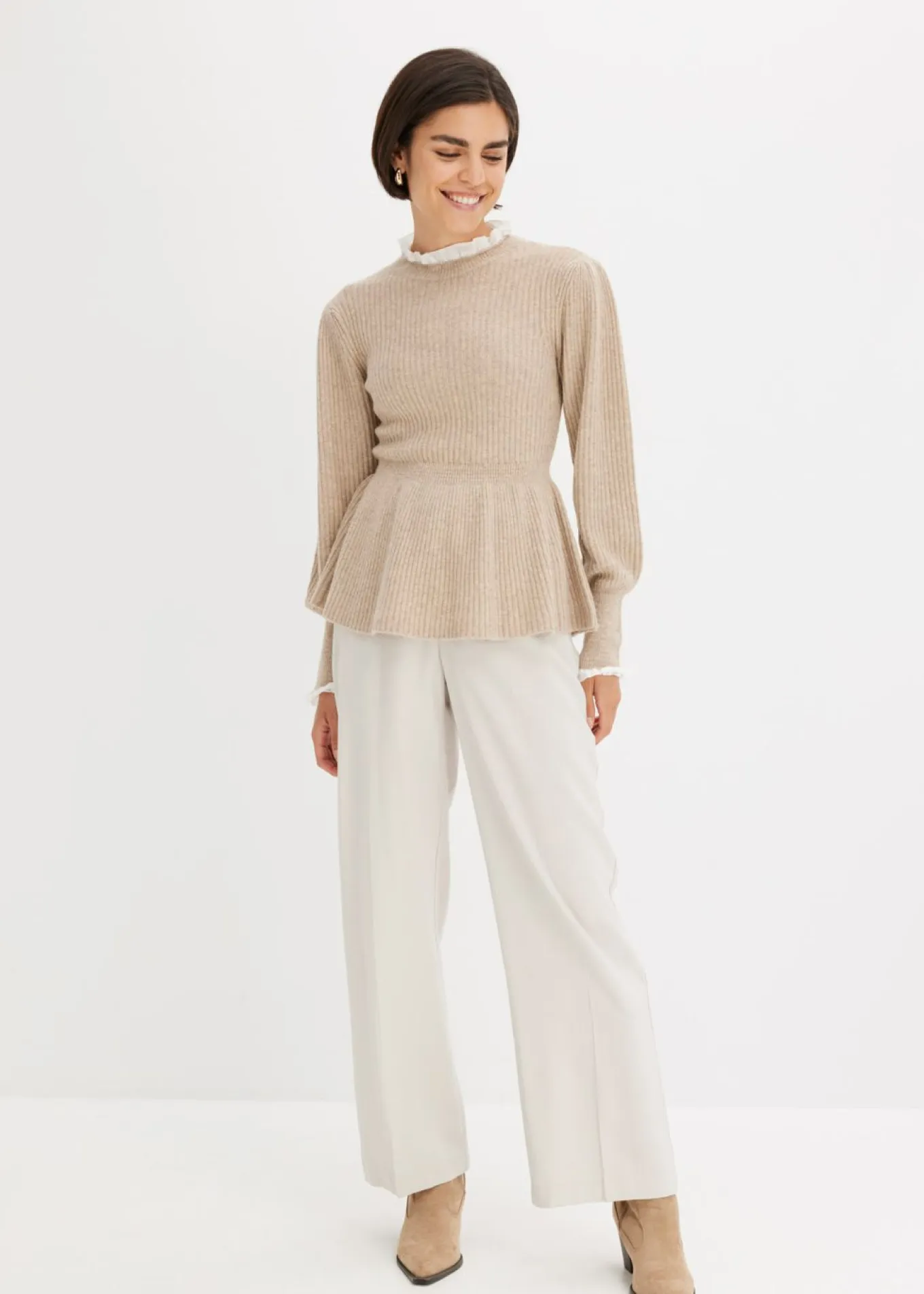 Jersey con inserto de blusa