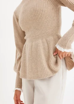 Jersey con inserto de blusa