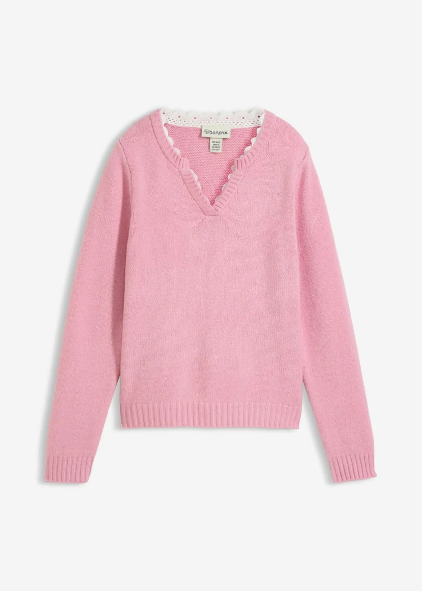 Jersey con inserto de encaje