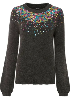 Jersey con lentejuelas coloridas