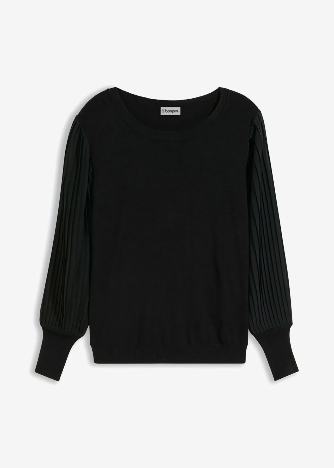 Jersey con mangas plisadas de viscosa sostenible