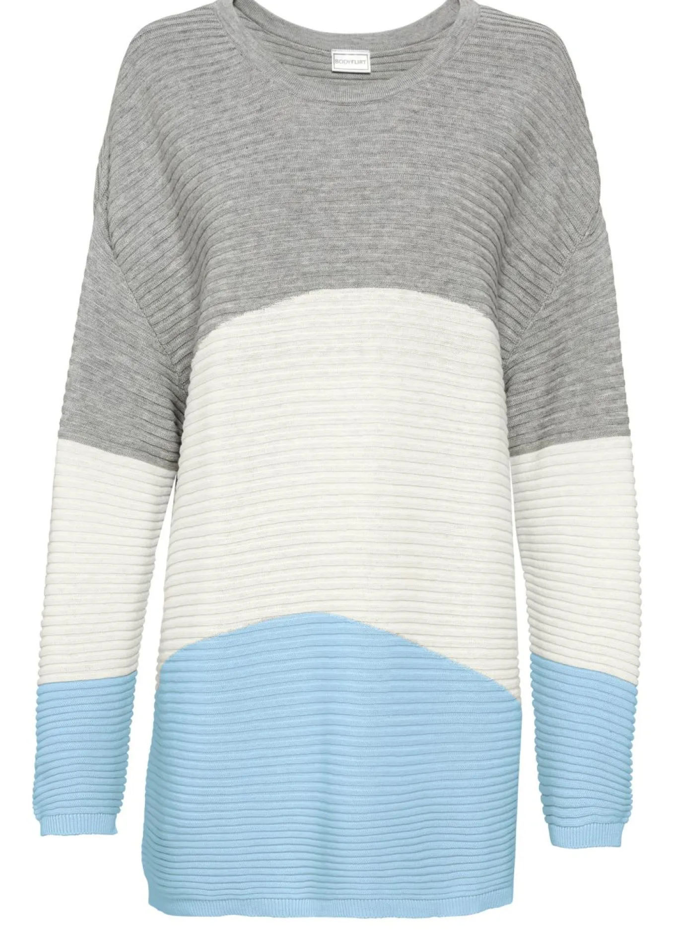 Jersey con patrón de canalé