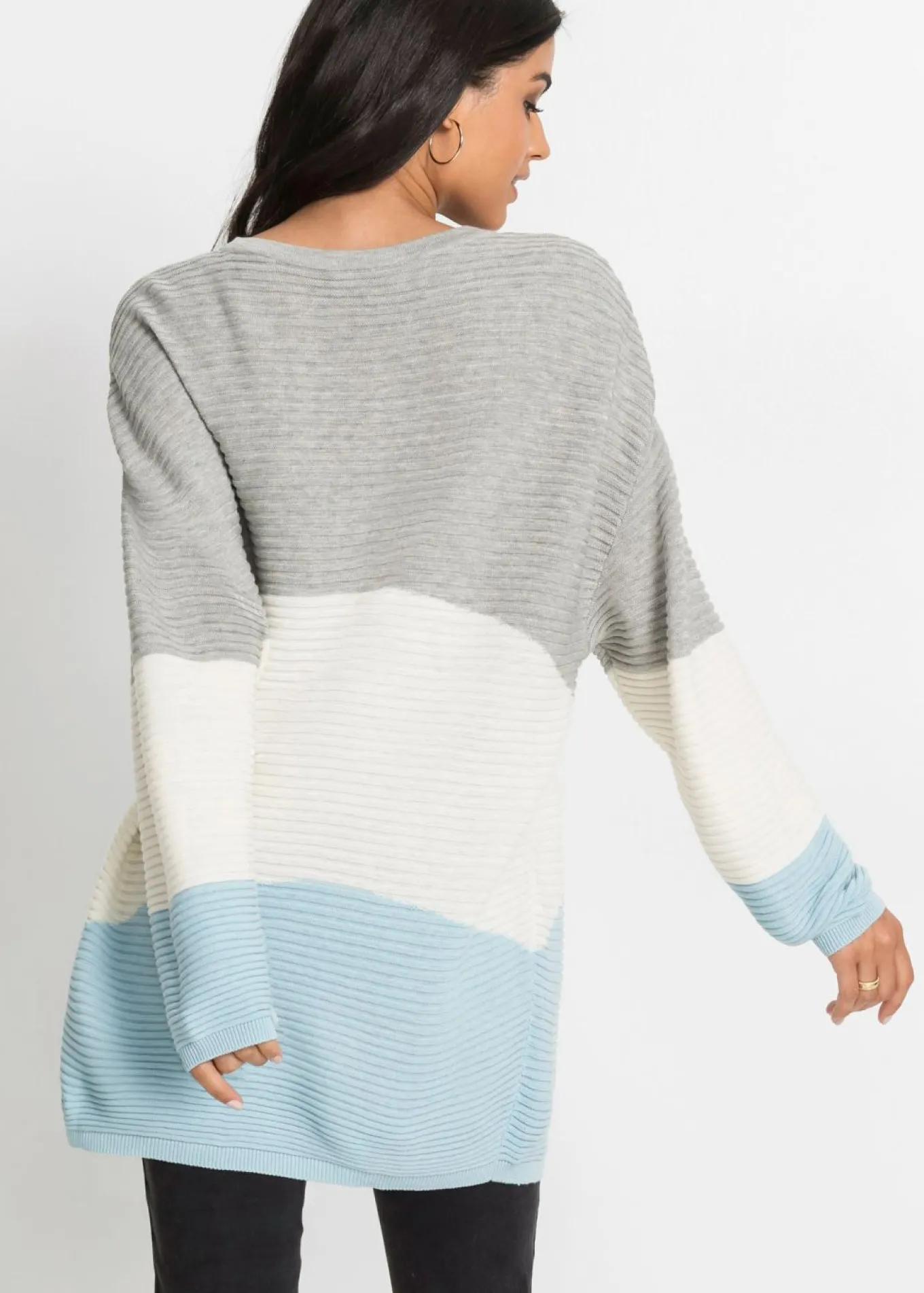 Jersey con patrón de canalé