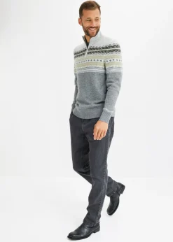 Jersey con patrón nórdico y cuello alto