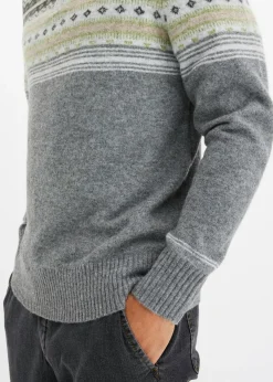 Jersey con patrón nórdico y cuello alto