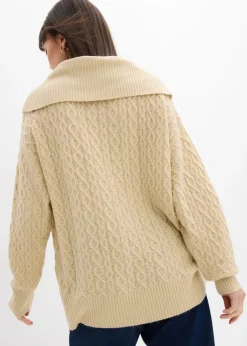 Jersey con patrón trenzado