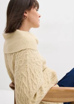 Jersey con patrón trenzado