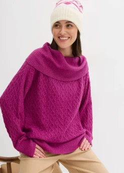 Jersey con patrón trenzado