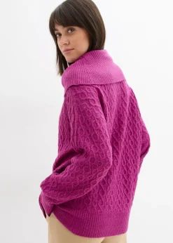 Jersey con patrón trenzado