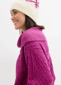 Jersey con patrón trenzado