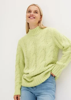 Jersey con patrón trenzado