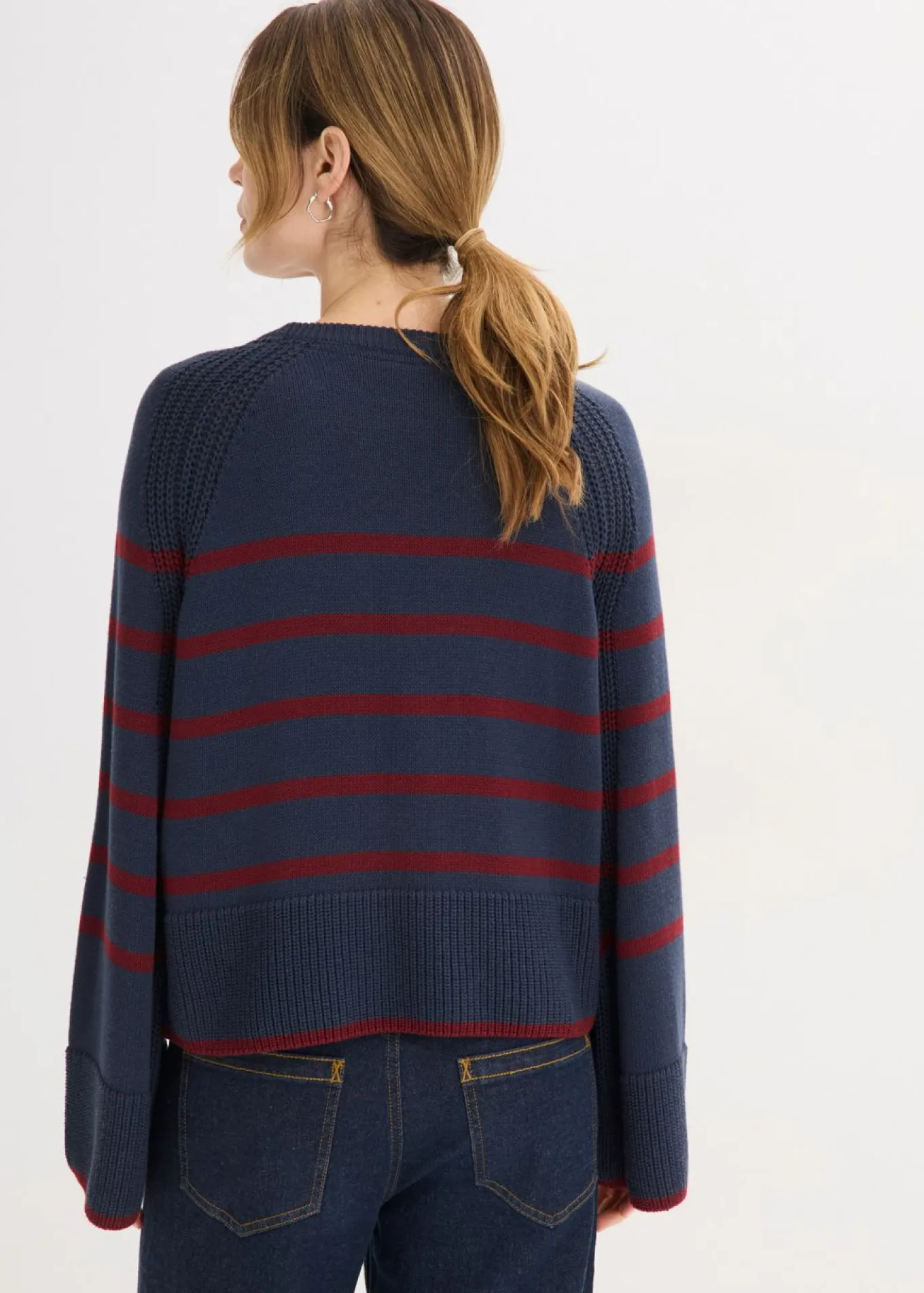 Jersey con rayas en contraste