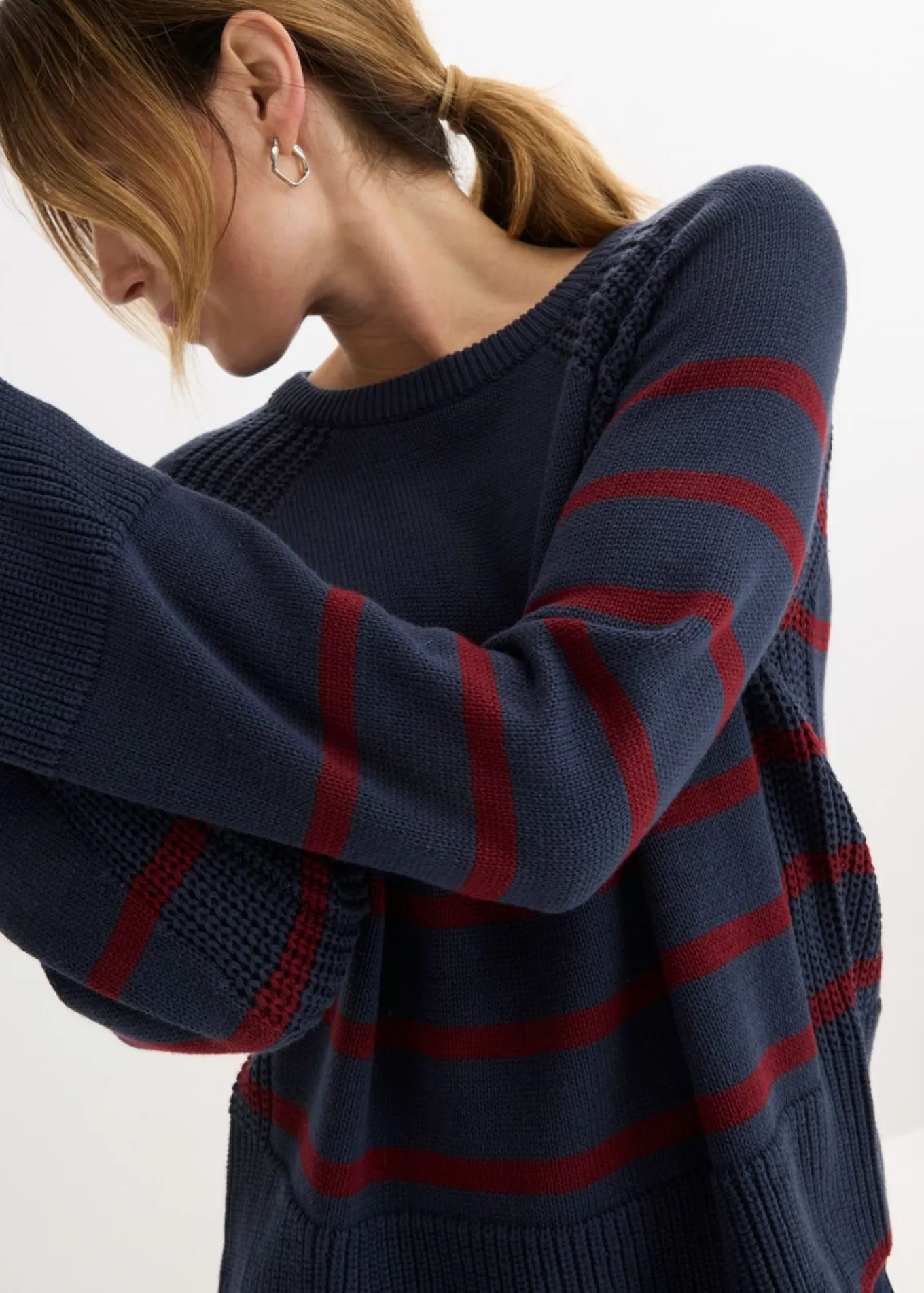 Jersey con rayas en contraste