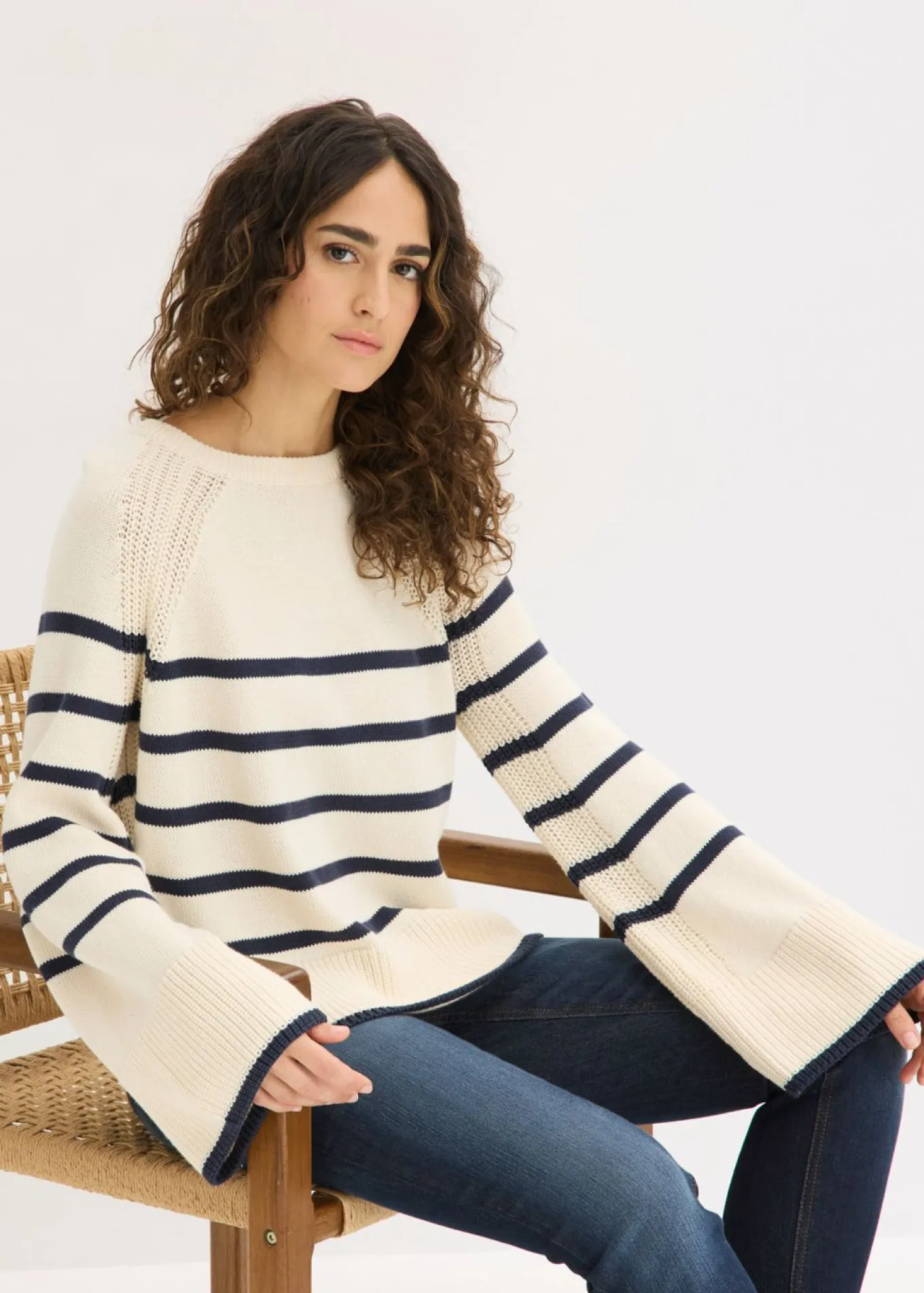 Jersey con rayas en contraste