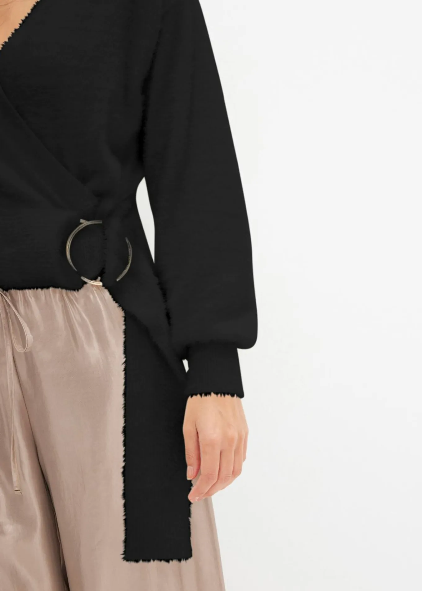 Jersey cruzado con accesorio